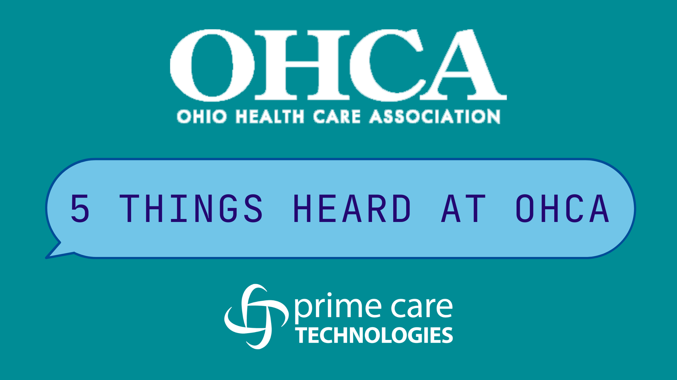 [Recap] 5 Things heard at OHCA