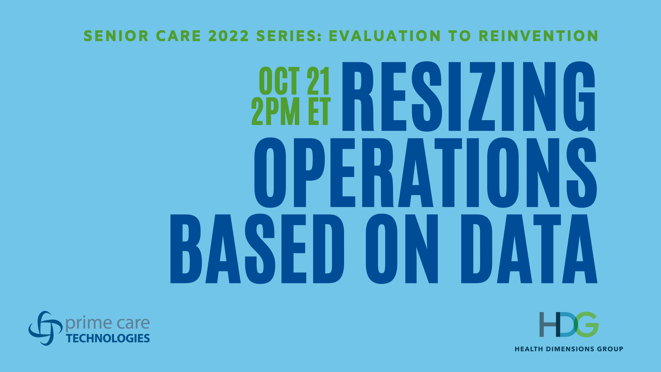 [Webinar] Resizing Operations Based on Your Data with HDG - Oct 21, 2021