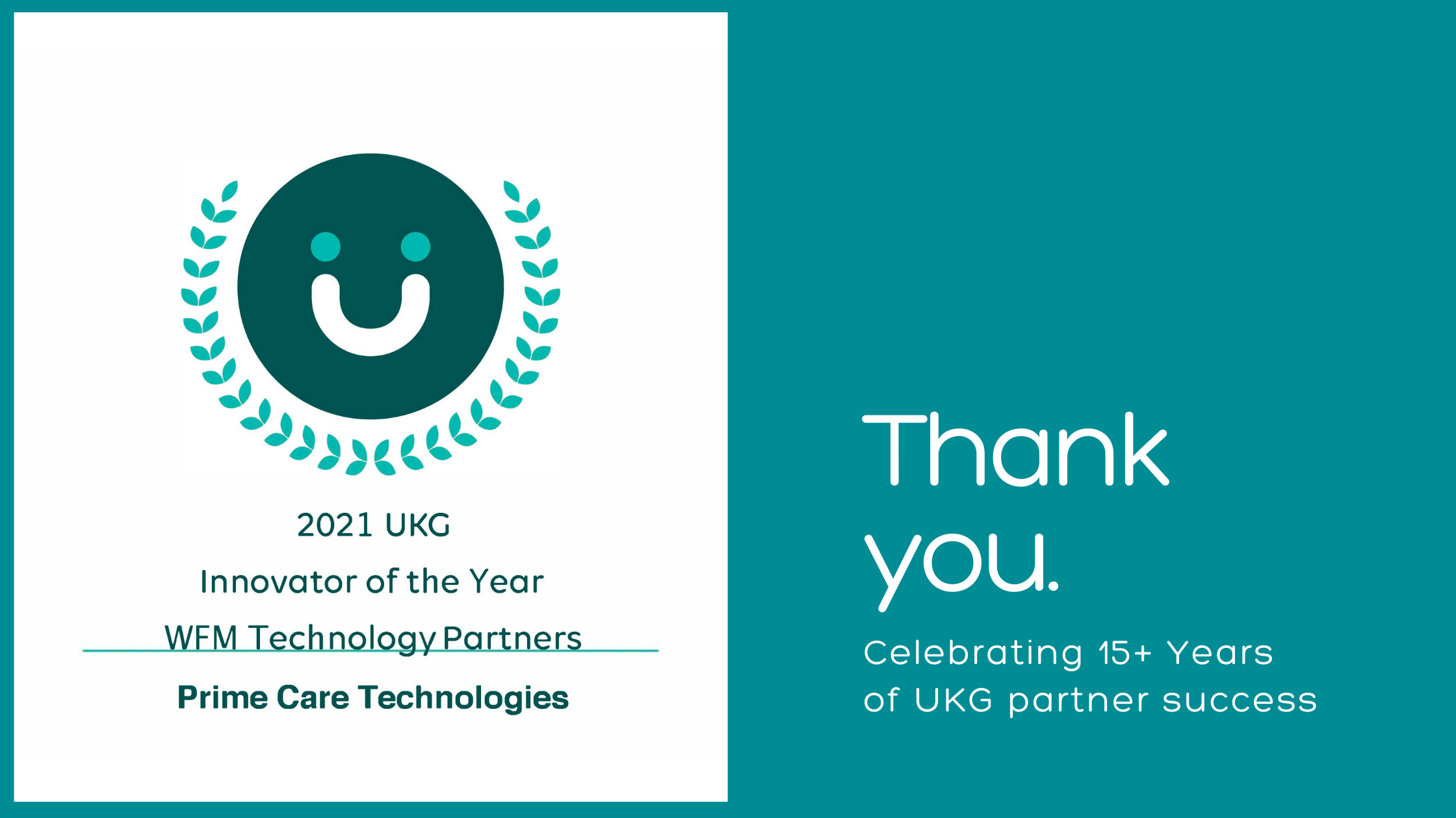 [Partner News] UKG Names Prime Care Technologies Innovator of the Year